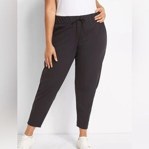 Lane Bryant Women's Black Drawstring Pants EUC 14